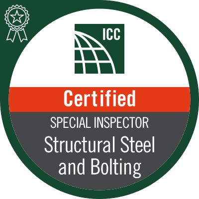 Certified Special Inspector Structural Steel and Bolting